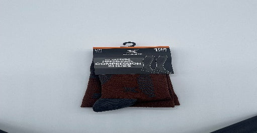 EXTREME FIT COPPER >>>FLUX ANTI-FATIGUE COMPRESSION SOCKS BLACK N RED