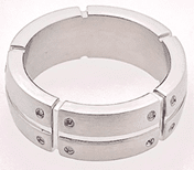 FASHION Multi Diamonds DBL Band Ring 11 - COLO