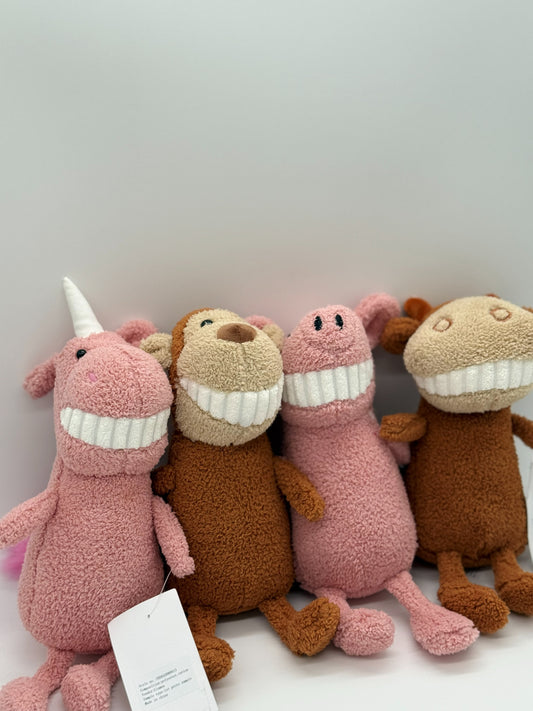 Soft Plush Smiling Pig Stuffed Animal Toy – Medium Size (10" to 14")