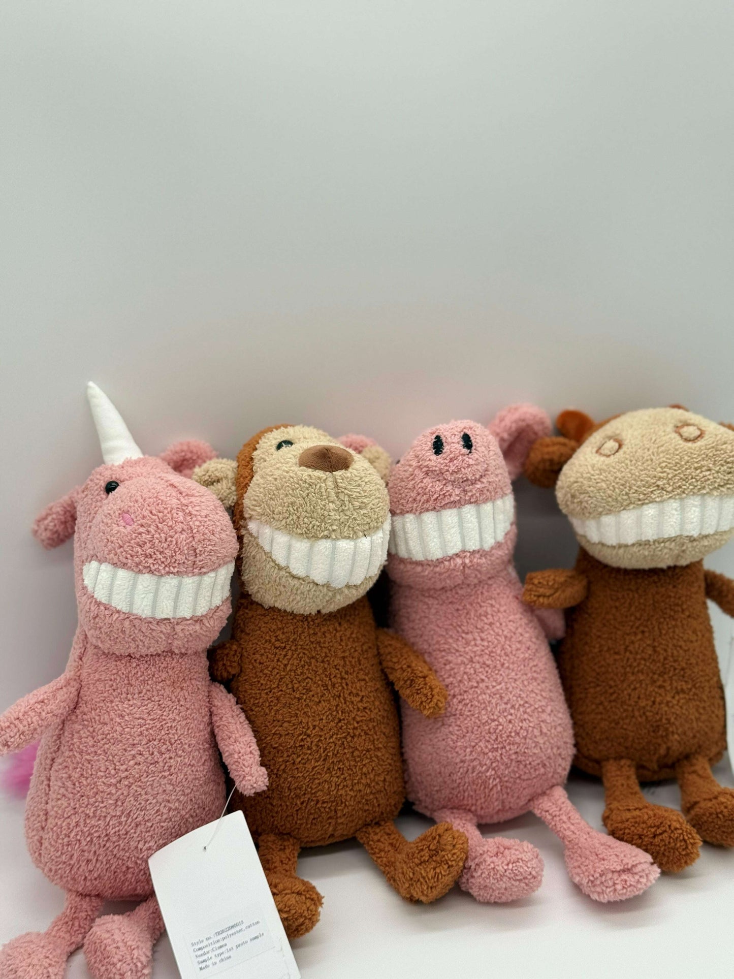 Soft Plush Smiling Pig Stuffed Animal Toy – Medium Size (10" to 14") - COLO