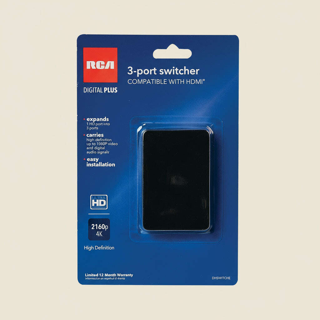 RCA 1-to-3 HDMI Port Switcher Adapter - COLO