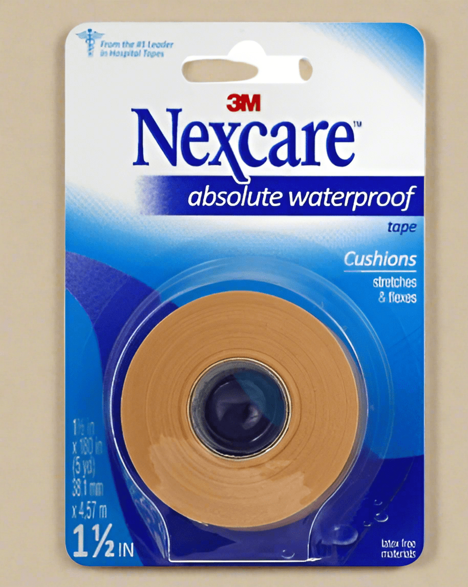 Nexcare™ Absolute Waterproof Tape – 1.5 Inch x 180 Inches (1 Roll) - COLO