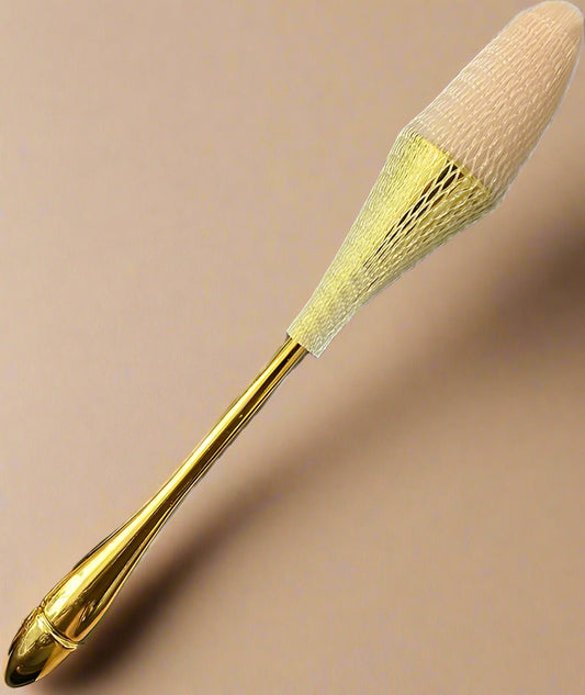 Rose Gold Loose Powder Makeup Brush – Soft Synthetic Bristles