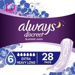 Always Discreet Incontinence Pads – Extra Heavy Long (28 ct) - COLO