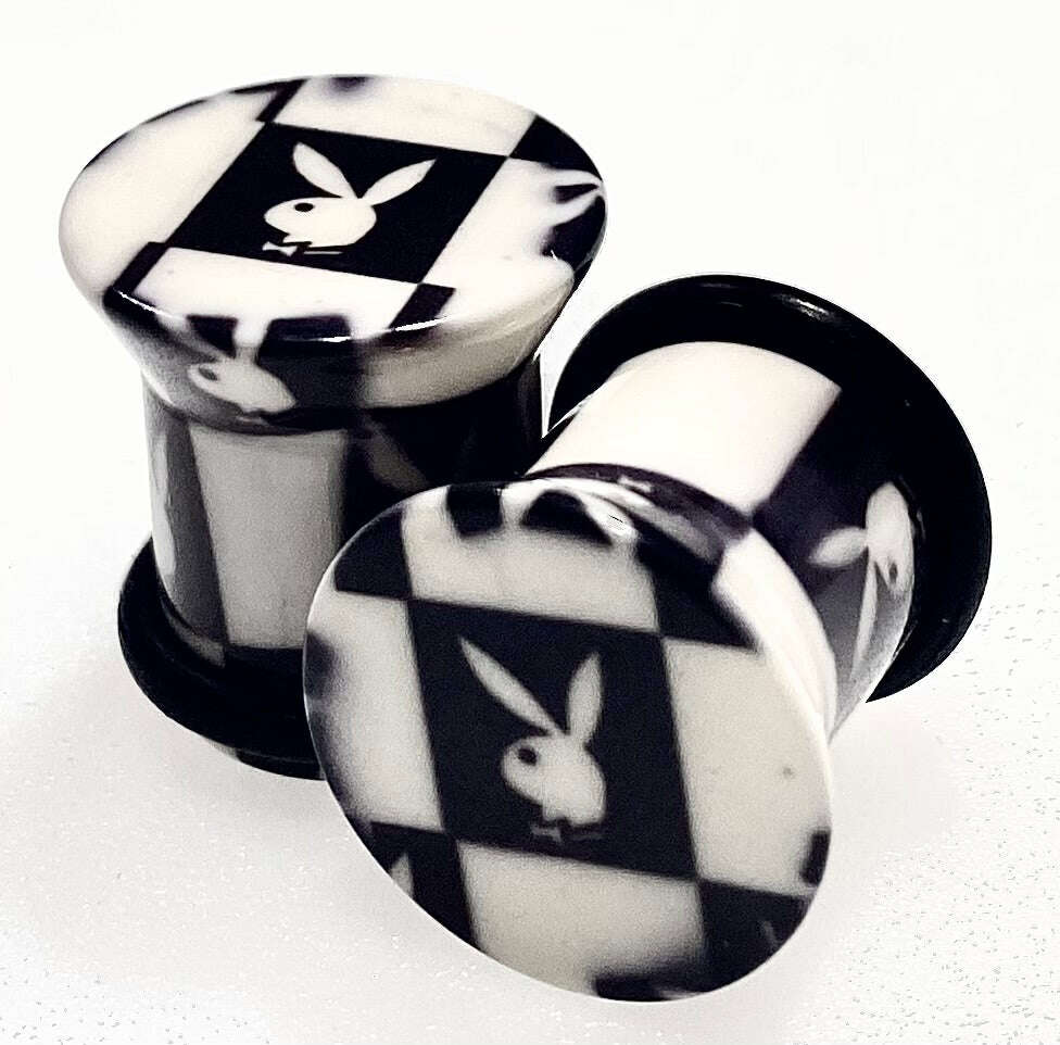PLAYBOY EAR PLUGS 00G Gauge Plugs & Tunnels | 00g Gauges Body Jewelry - COLO