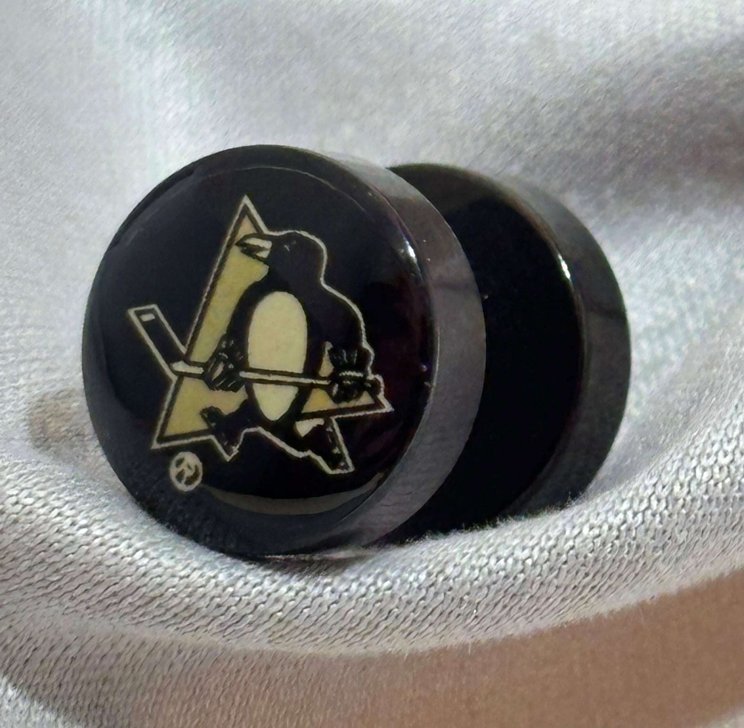 Pittsburgh Penguins NHL Stainless Steel Ear Plugs – Pair - COLO