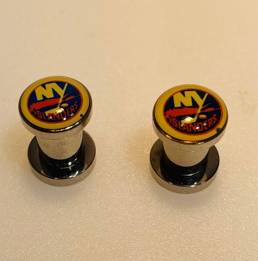 New York Islanders Ear Plug 2G Stainless Steel