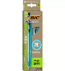 BIC Atlantis Original Retractable Ballpoint Pen (Black, 1.0mm) + BiC 4-Pack ECOlutions Retractable Ballpoint Pens - COLO