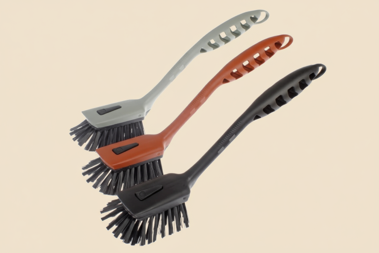 Ergonomic Cleaning Brush with Interchangeable Head – Multi-Surface Design