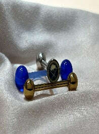Buffalo Sabres NHL 3D Tongue Ring – Titanium Barbell 3-Piece Set - COLO