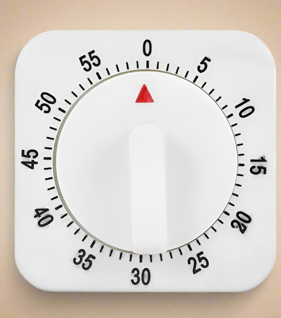 Keyohome Wind-Up Mechanical Kitchen Timer – 60-Minute Visual Countdown with Loud Bell Alarm