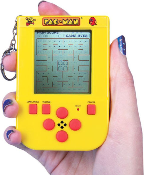 Pac-Man Keyring Mini Arcade Game – Classic 8-Bit Handheld