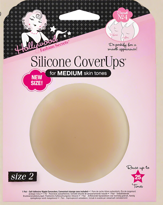 Hollywood Fashion Secrets® Silicone CoverUps – Size 2, Medium Skin Tones