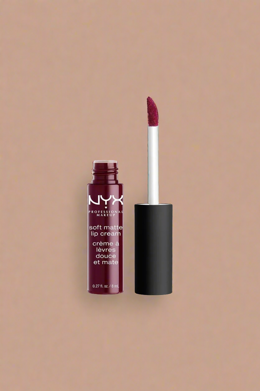 NYX PROFESSIONAL MAKEUP Soft Matte Lip Cream, Lightweight Liquid Lipstick - Copenhagen (Matte Rich Plum)