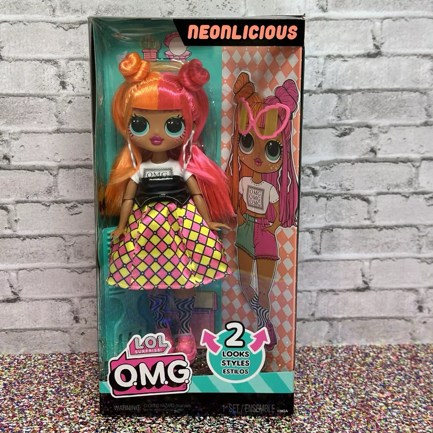 L.O.L. Surprise! LOL Surprise OMG NEONLICIOUS Fashion Doll 2023 NEW IN BOX - COLO