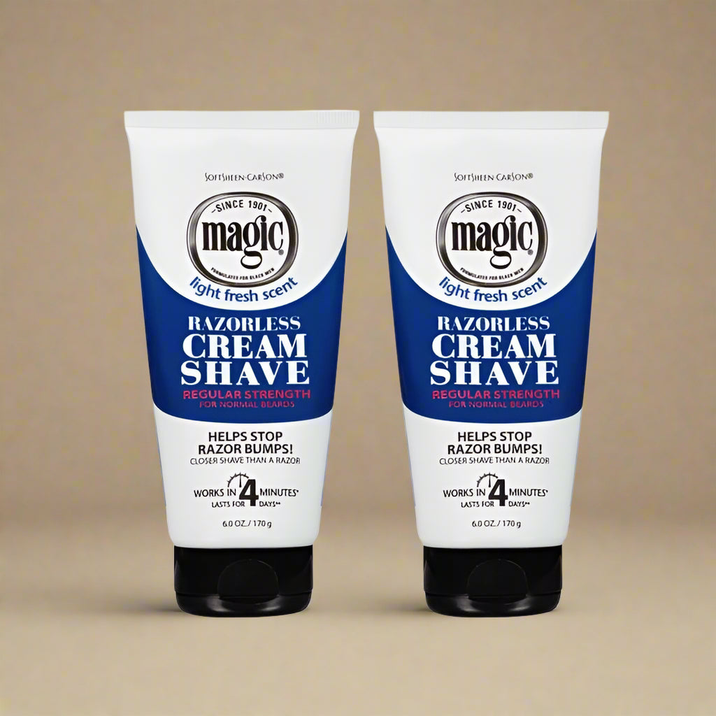 Magic Razorless Shaving Cream for Hair Removal, Normal Beard Maintenance, Depilitory Cream - 6oz