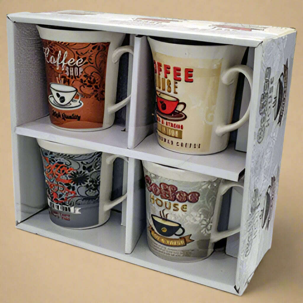 12oz Coffee Mug Set – Gift Set of 4 - COLO