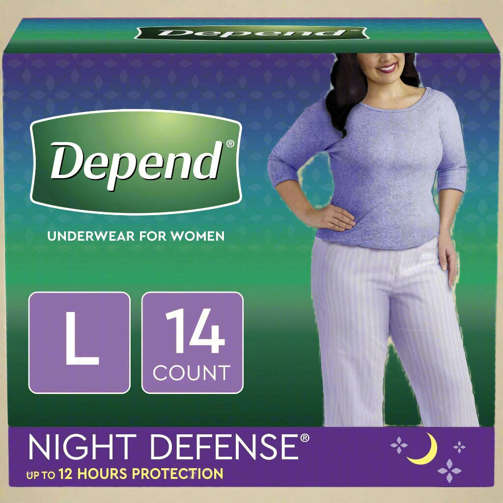 Depend® Night Defense® Underwear for Women – Large (14 ct) - COLO