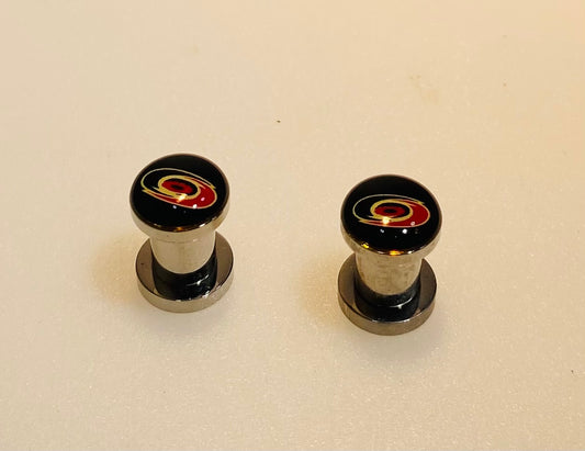 Carolina Hurricanes Ear Plug 2G Stainless Steel