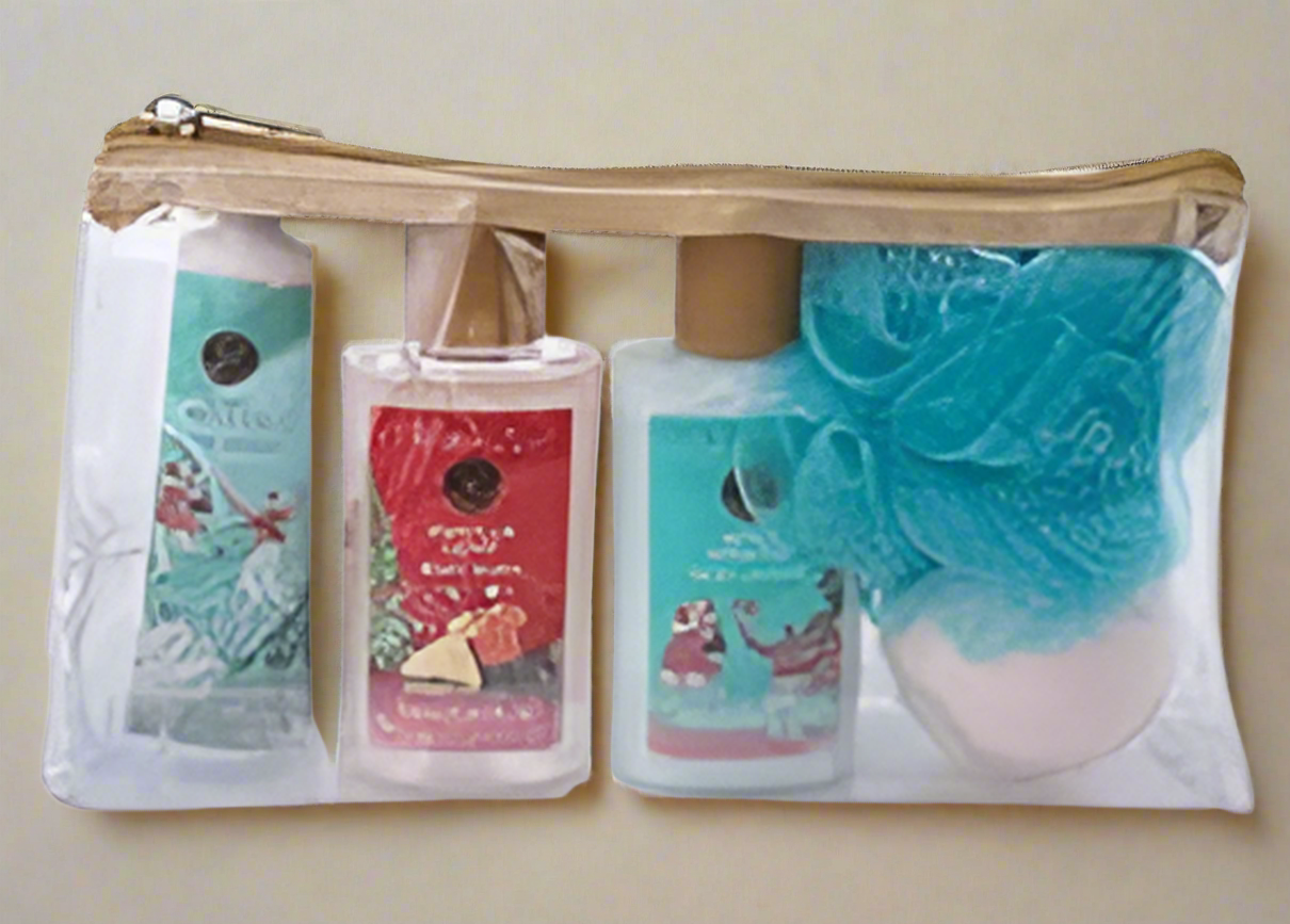 Luxury Bath Pouch Set – Spa Essentials for Radiant Skin & Relaxation