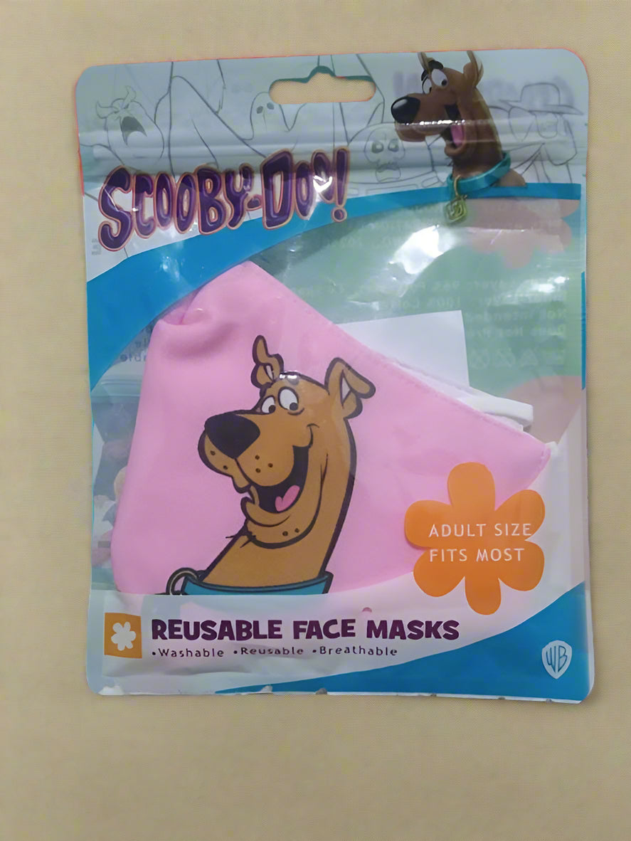 SCOOBY-DOO REUSABLE FACE MASKS PINK