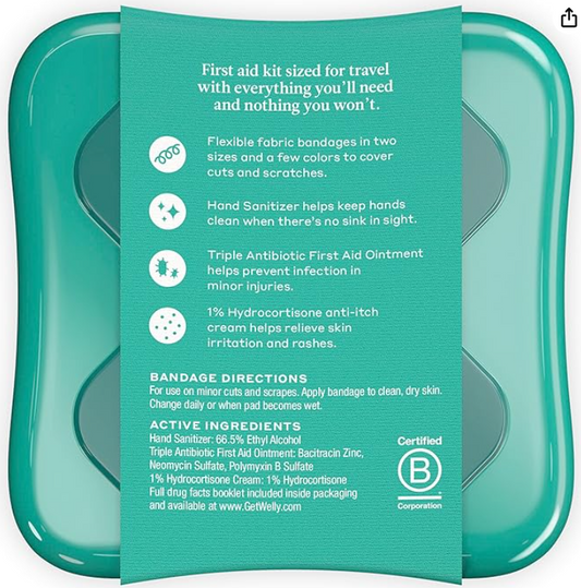 Welly Human Repair Kit – First Aid Travel Kit, 42 Count