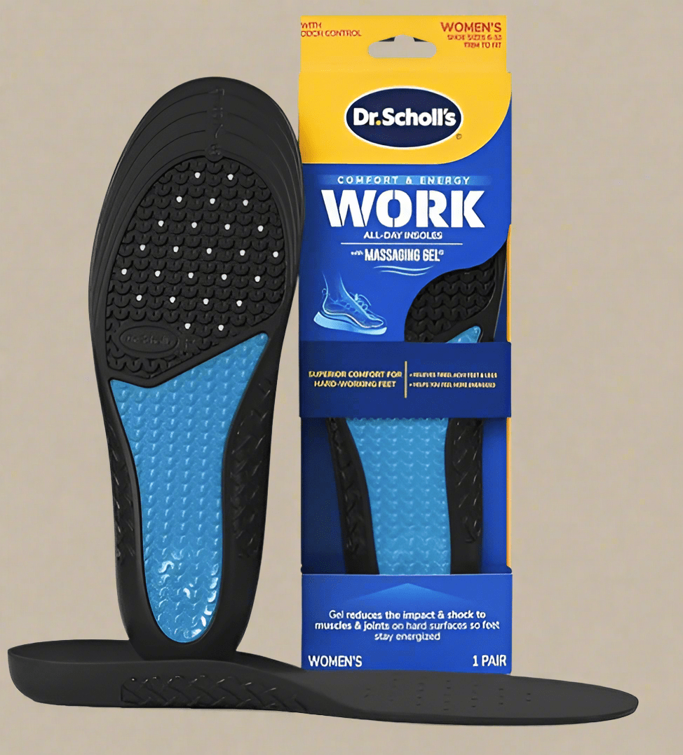 Dr. Scholl’s® Work All-Day Insoles with Massaging Gel® – Women’s (Size 6–10) - COLO