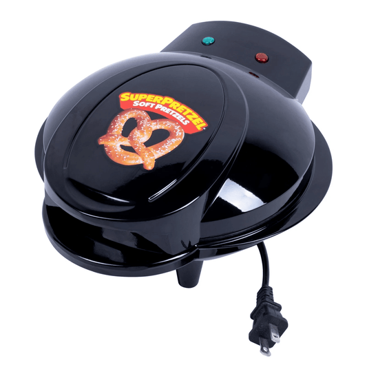 SUPERPRETZEL Soft Pretzel Maker with Built-In Cheese Melting Pot - COLO
