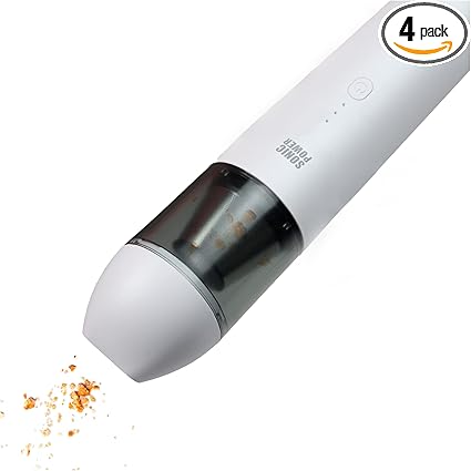 SONIC POWER Rechargeable Cordless Car Vacuum Cleaner with 3 Attachments