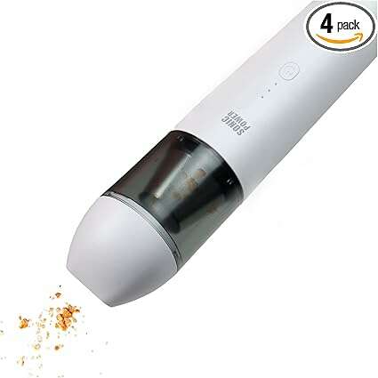 SONIC POWER Rechargeable Cordless Car Vacuum Cleaner with 3 Attachments - COLO