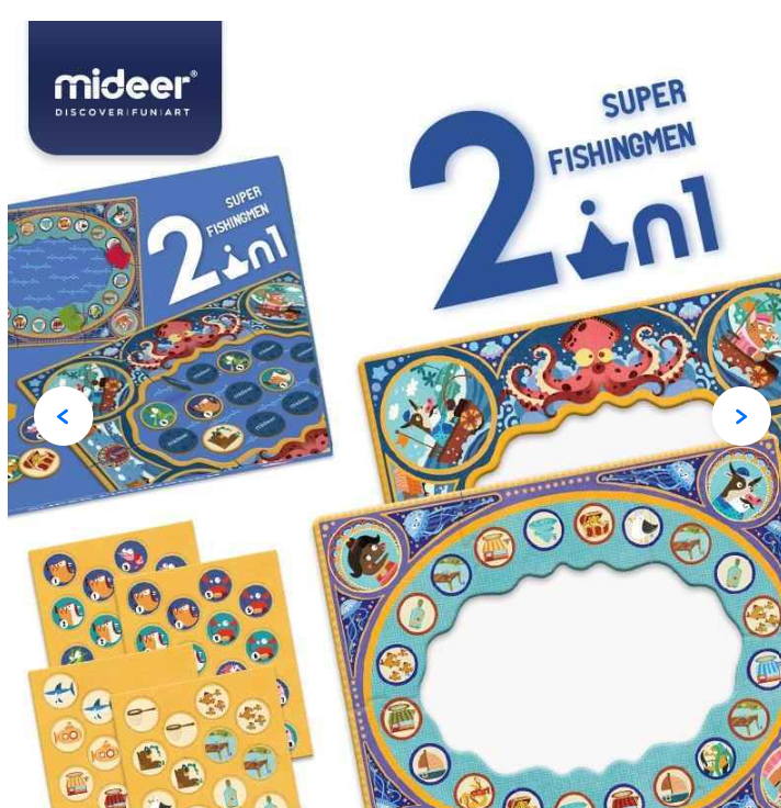 Mideer 2-in-1 Board Game – Super Fishing Men & Marine Adventure Set - COLO
