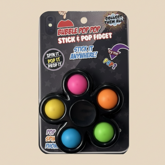 Stick & Pop Fidget Spinner – Multi-Color Sensory Toy New