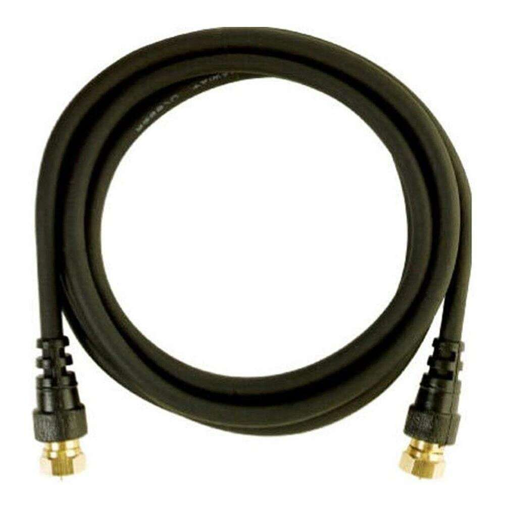 RCA 6-Foot Black Digital RG6 Coaxial Cable – Gold-Plated Connectors (VH606R) - COLO