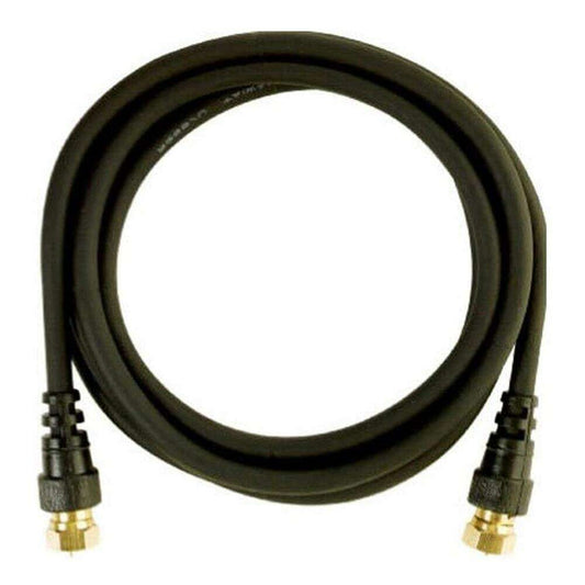 RCA 6-Foot Black Digital RG6 Coaxial Cable – Gold-Plated Connectors (VH606R) - COLO
