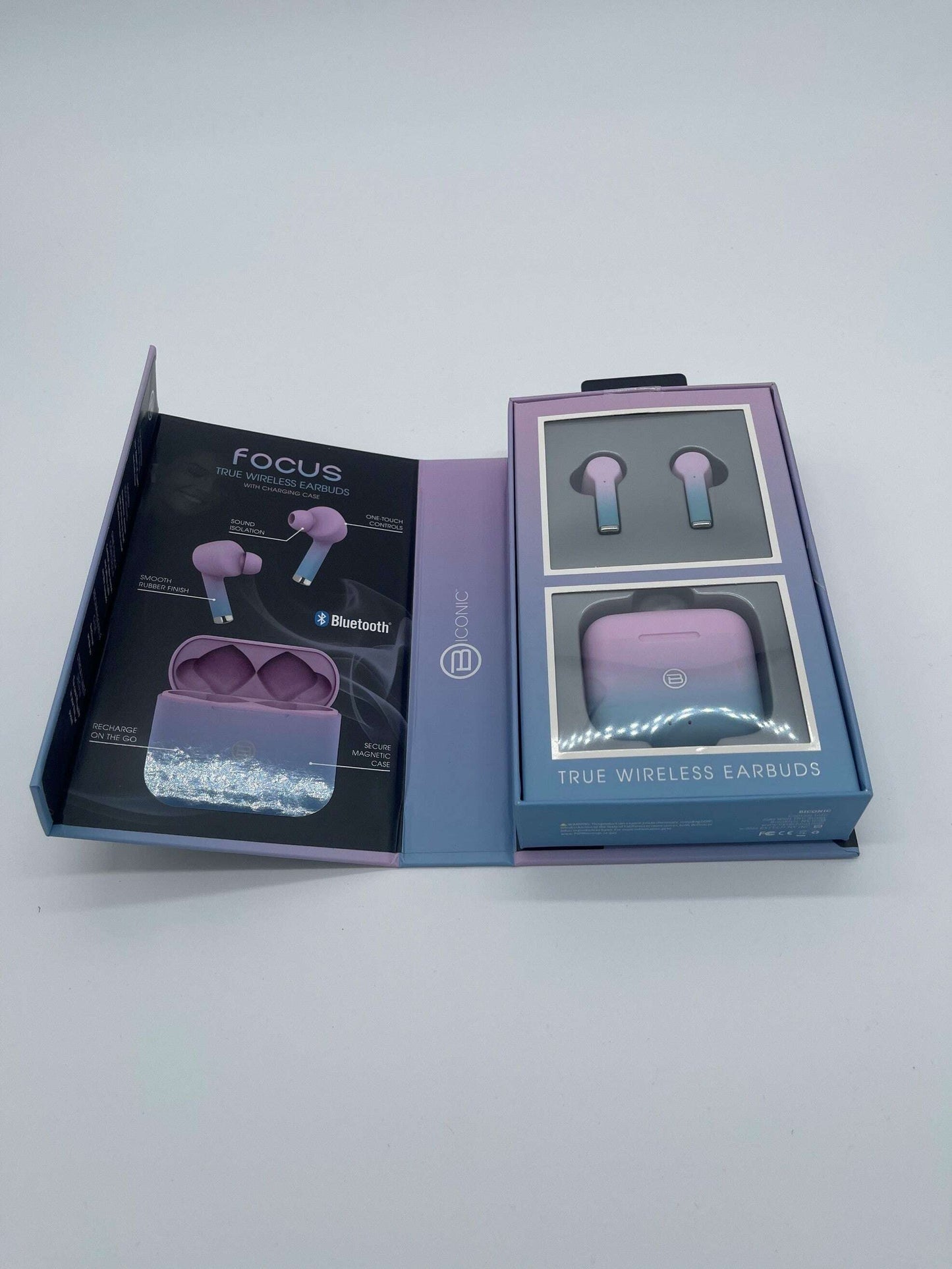 BICNIC Focus True Wireless Earbuds Lite (Blue & Purple) - COLO