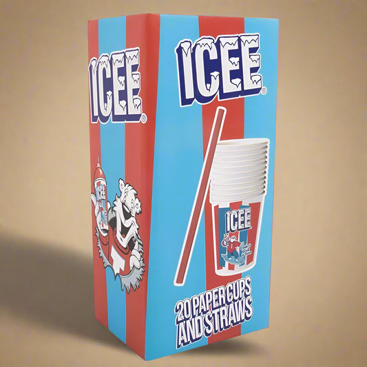 ICEE Slushie Cups & Straws Pack of 20 – Official Licensed 9oz Cups