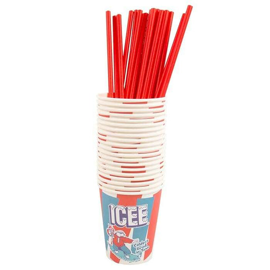 ICEE Slushie Cups & Straws Pack of 20 – Official Licensed 9oz Cups - COLO