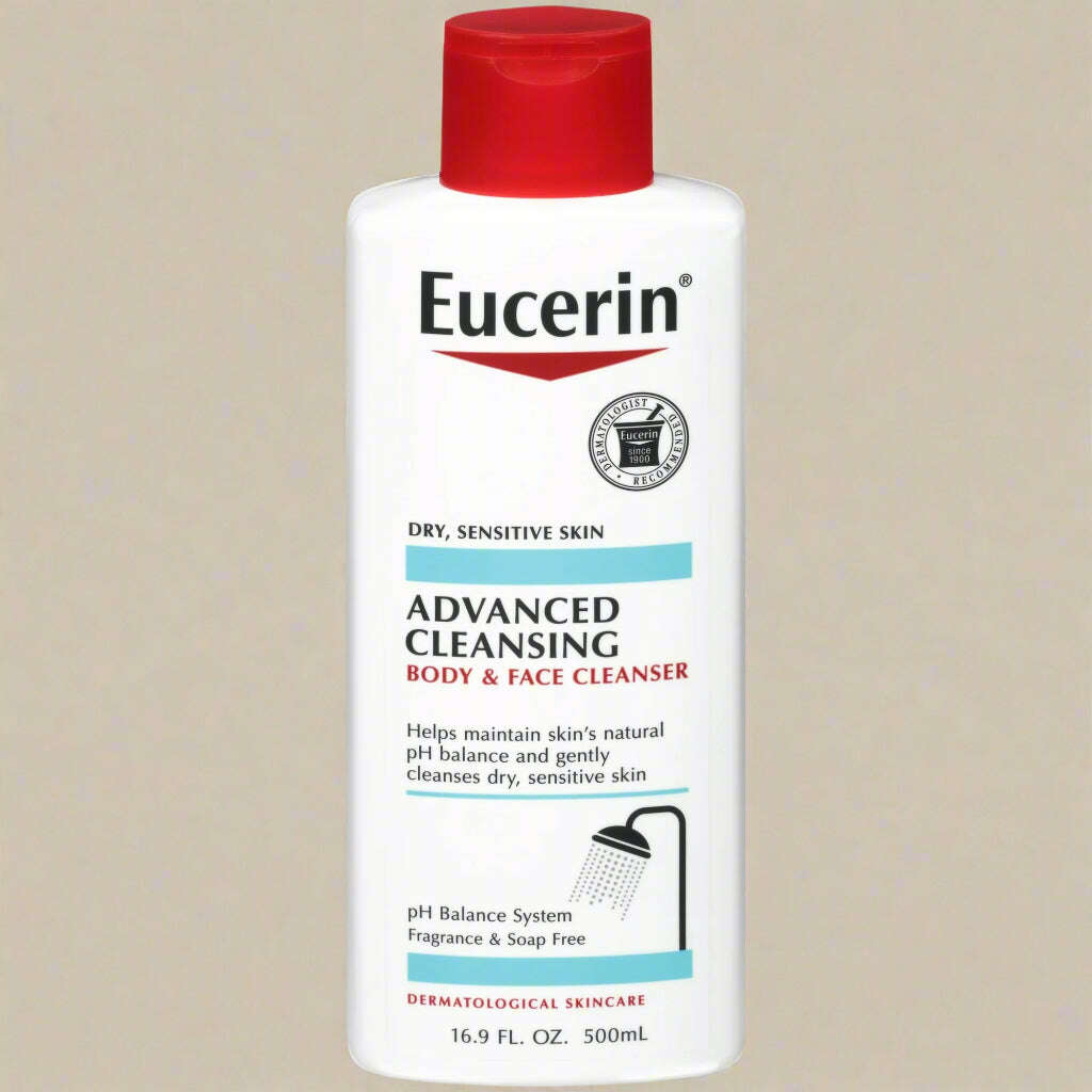 Eucerin Advanced Cleansing Body and Face Cleanser - Unscented - 16.9 Fl Oz - COLO