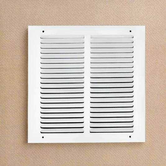 Everbilt 10 in. x 10 in. White Flat Return Air Steel Grille