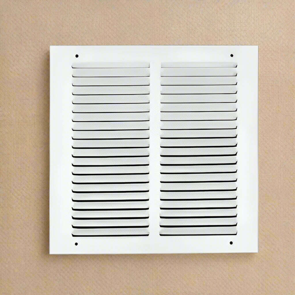 Everbilt 10 in. x 10 in. White Flat Return Air Steel Grille - COLO