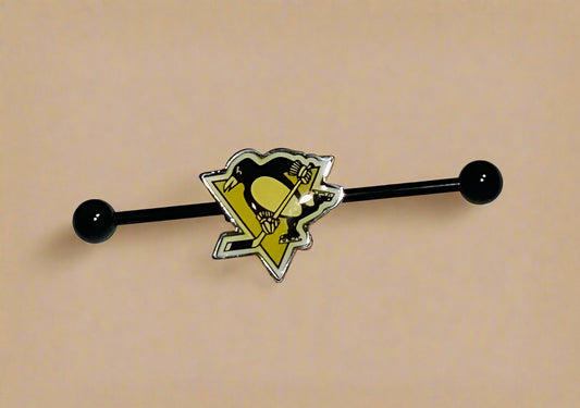 Pittsburgh Penguins stainless steel ear bars