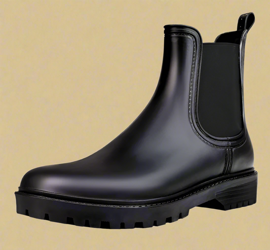 Pteromy Ankle Rain Boots – Black, Women’s Size 6