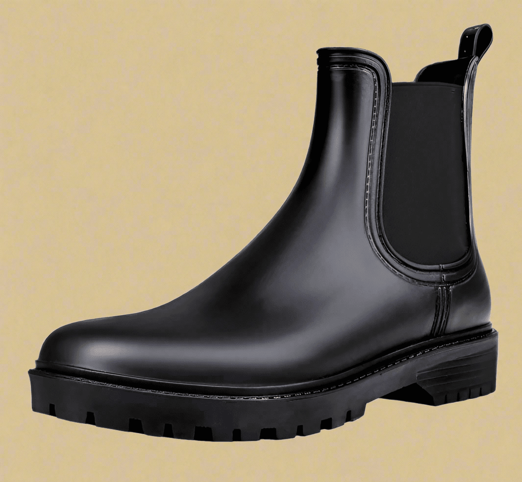 Pteromy Ankle Rain Boots – Black, Women’s Size 6 - COLO