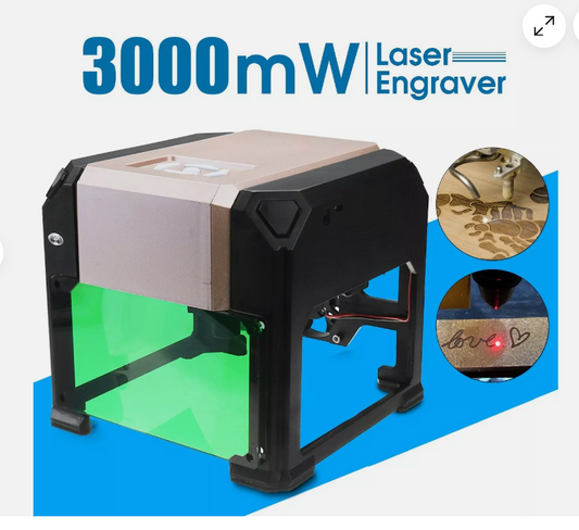 Laser Engraver Printer Machine – 3000mW High-Precision Engraver