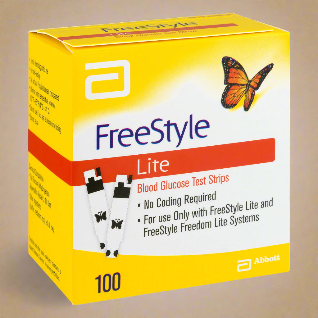 FreeStyle Lite Blood Glucose Test Strips – 100 Count