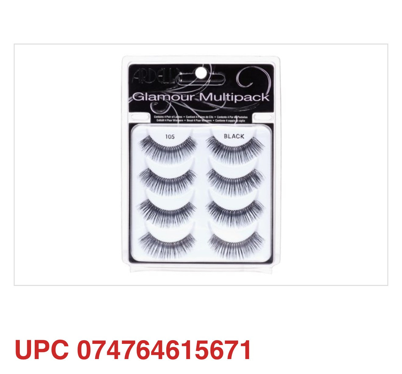 ARDELL Professional Natural 110 Eyelash Multipack – Black (6 Pairs)