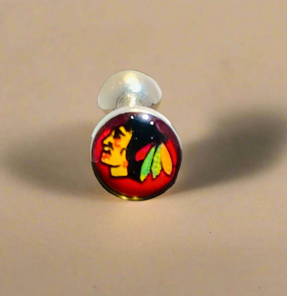 Chicago Blackhawks stainless steel tongue ring - COLO