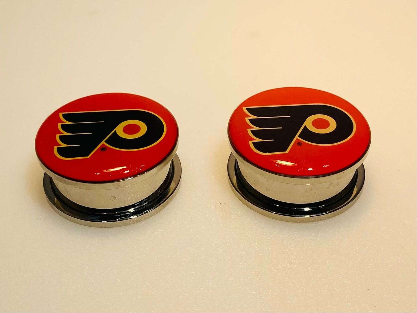 Philadelphia Flyers Ear Plug 1" Stainless Steel - COLO