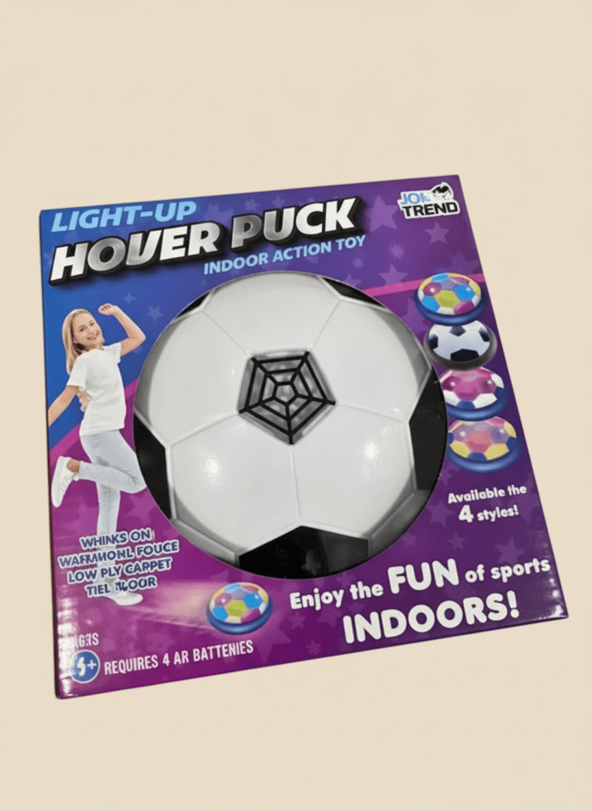 Light-Up Hover Soccer Ball Toy – Indoor Air Power Disc - COLO
