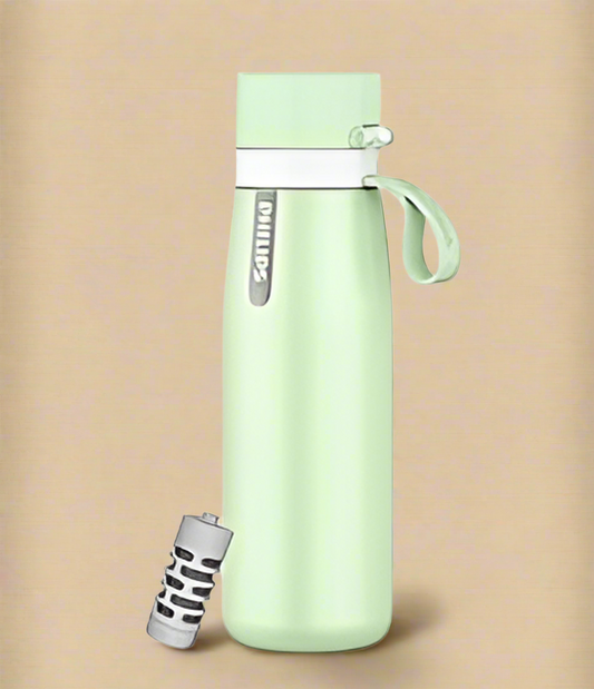 Philips GoZero Everyday Insulated Stainless Steel Water Bottle with Filter – 18.6 oz